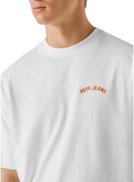 Camisa Pepe Jeans Gideon branca para homem