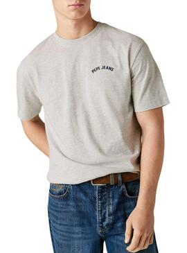 Camiseta Pepe Jeans Gideon cinza para homem.