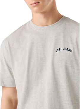 Camiseta Pepe Jeans Gideon cinza para homem.