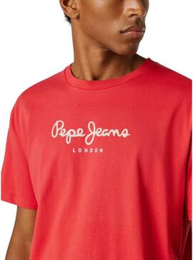 Camiseta Pepe Jeans Eggo vermelha para homem