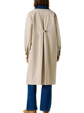 Trench coat Pepe Jeans Fionna bege para mulher