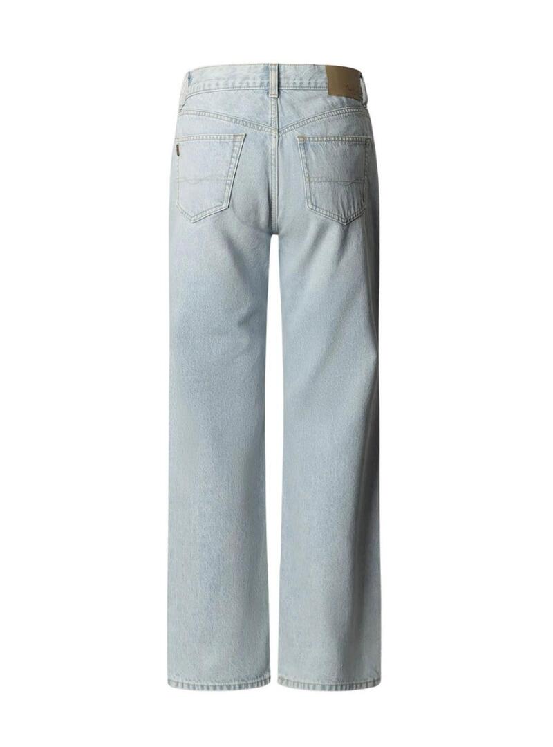 Calça jeans Pepe Jeans Robyn azul claro para mulher.