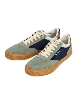 Sapatilhas Pepe Jeans Nolan Street verde para homem.
