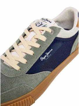 Sapatilhas Pepe Jeans Nolan Street verde para homem.