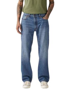 Calça jeans Levis 555 Relaxed azul para homem