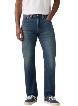Calça jeans Levis 505 Regular azul para homem.