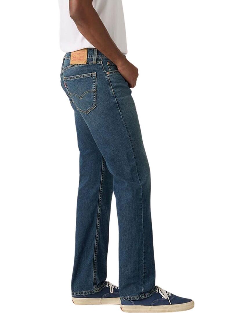 Calça jeans Levis 505 Regular azul para homem.