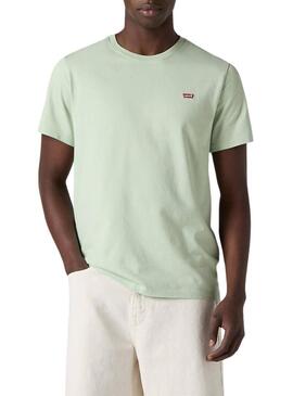 Camisa Levi's Original verde para homem.