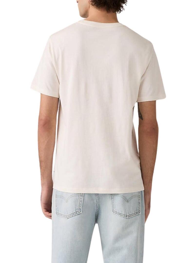 Camiseta Levis Graphic bege para homem