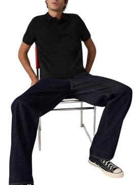 Camisa Polo Levis Original preta para homem