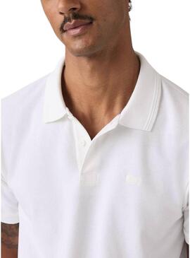 Camisa polo branca original da Levis para homem.