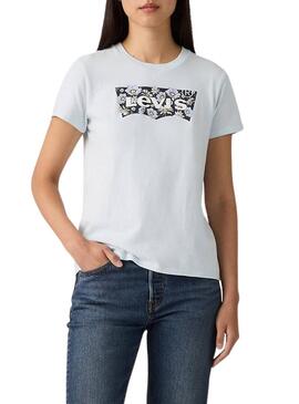 Camiseta Levis The Perfect Tee branca para mulher.