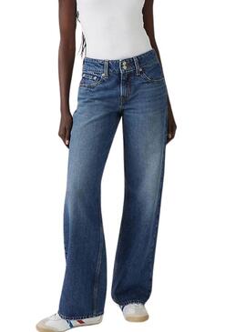 Calça jeans Levis Superlow Loose azul escuro para mulher