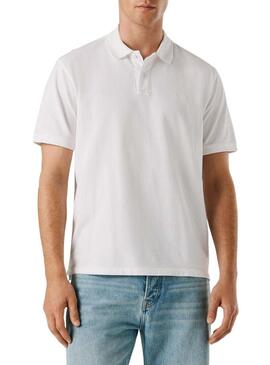 Camisa Pepe Jeans Oscar branca para homem.