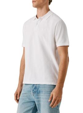 Camisa Pepe Jeans Oscar branca para homem.