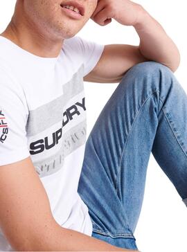 T-Shirt Superdry Trophy Branco Homem