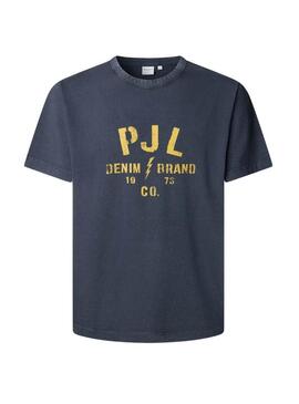 Camisa Pepe Jeans Gunner azul marinho para homem.