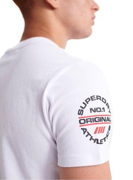 T-Shirt Superdry Trophy Branco Homem