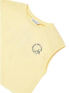 Camiseta regata gráfica Baunilha.