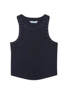 Camisola Mayoral com alças em preto para menina.