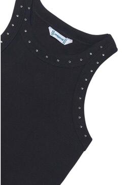 Camisola Mayoral com alças em preto para menina.