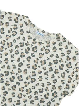 Camiseta Mayoral Animal Print para menina.