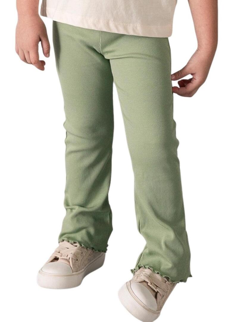 Calça Mayoral de malha verde para menina