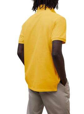 Camisa Polo Ecoalf Tedan amarelo para homem.