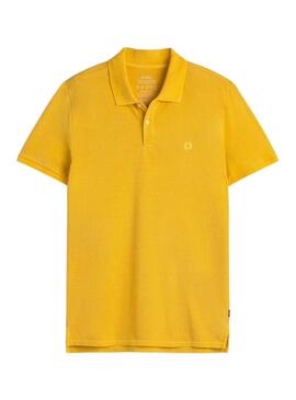 Camisa Polo Ecoalf Tedan amarelo para homem.