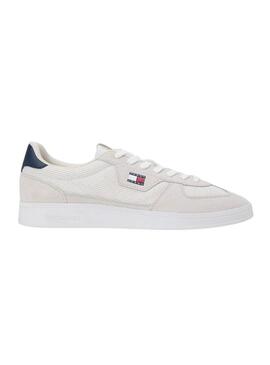 Sapatilhas Tommy Jeans Greenwich textura mista cinza para homem.
