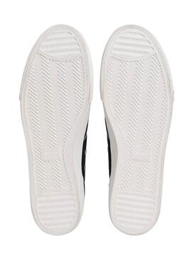 Sapatilhas Tommy Jeans Archive de lona preta para homem.