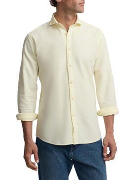Camisa Silbon Sport amarela para homem.