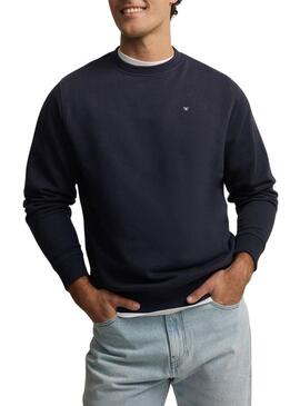 Moletom Silbon Club Saint Tropez azul marinho para homem.