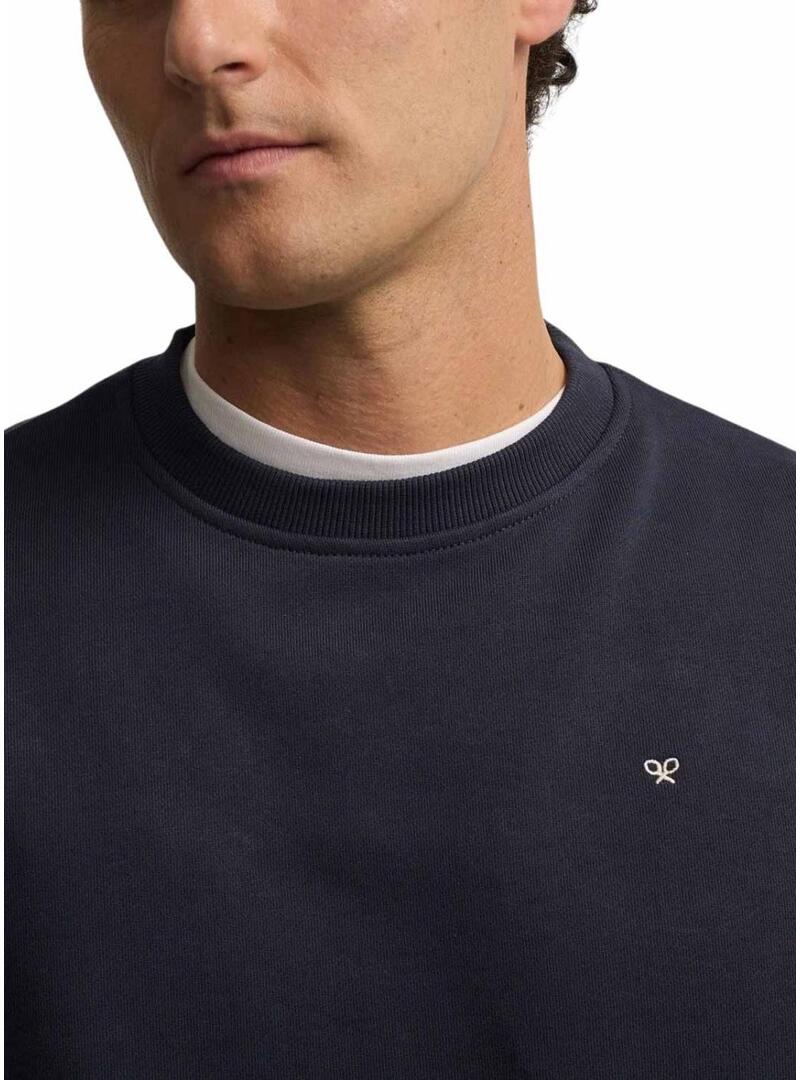 Moletom Silbon Club Saint Tropez azul marinho para homem.