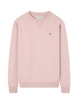 Moletom Silbon Minilogo rosa para homem.