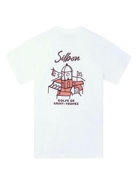 Camisa Silbon Saint Tropez branca para homens.