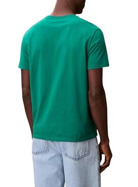 Camiseta Calvin Klein Jeans 30S verde para homem.