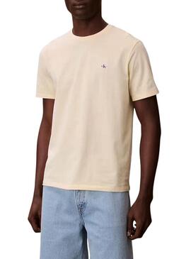 Camiseta Calvin Klein Jeans 30S amarela para homem