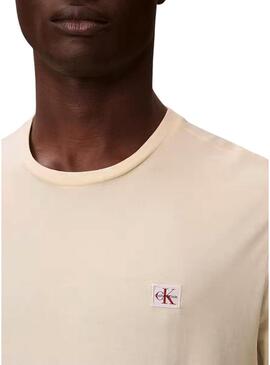 Camiseta Calvin Klein Jeans 30S amarela para homem