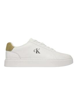 Sapatilhas Calvin Klein Jeans Classic Cupsole branco para homem.