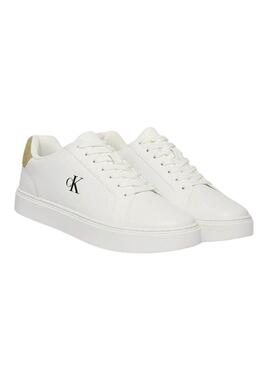 Sapatilhas Calvin Klein Jeans Classic Cupsole branco para homem.