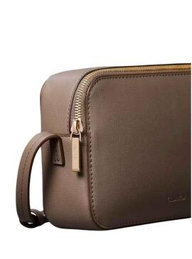 Bolsa Calvin Klein Jeans Foil Logo café para mulher.