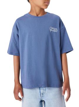 Camiseta Name It San Francisco azul para menino.