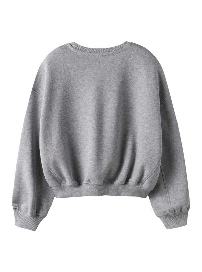 Moletom Name It Girls Club cinza para menina