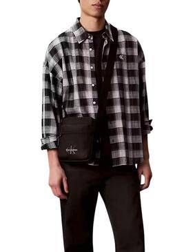 Bolsa transversal Calvin Klein Jeans Bold Reporter preta para homem