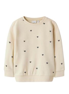 Camisola Name It estampada bege para menina