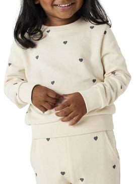 Camisola Name It estampada bege para menina