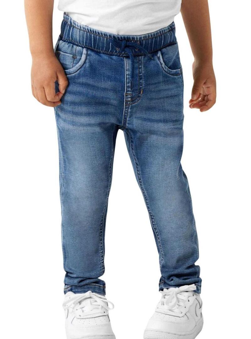 Calça Name It azul média para menino