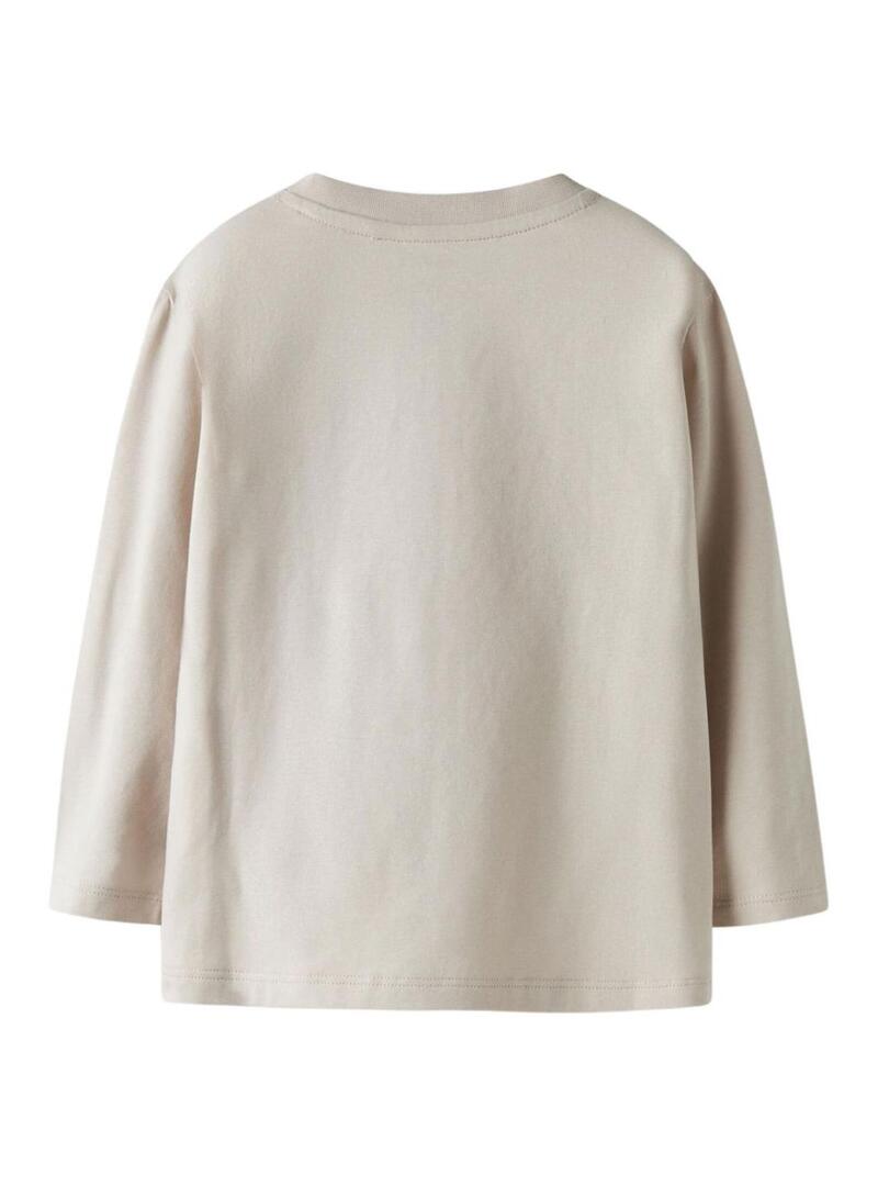 Camiseta Name It tênis bege para menino