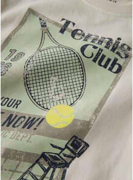 Camiseta Name It tênis bege para menino